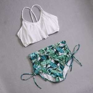 2 藍腰果花～ wire cross款