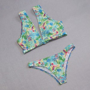 5 藍腰果花～ wire cross款