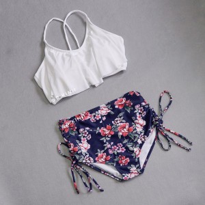 藍腰果花～ wire cross款